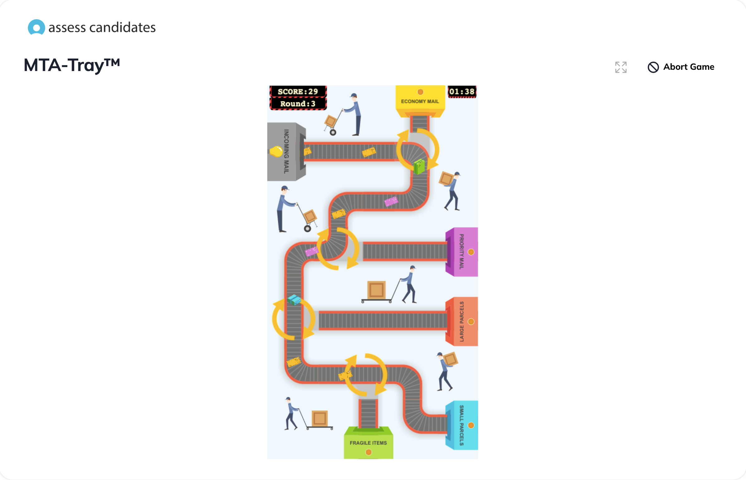 MTA-Tray™ Game | Pre-employment Game-based Assessments