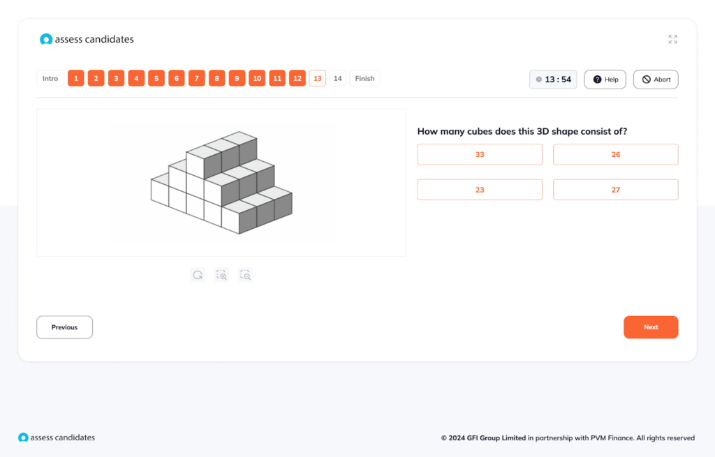 Examples of Spatial Reasoning Test Questions
